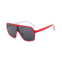 (Red White)Unisex Cycling Glasses Sunglasses With Tinted Pc Lenses For Protection Sun