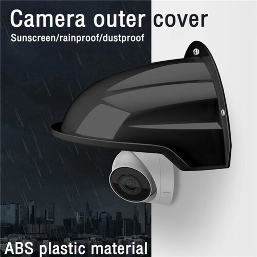 2X Protective Cover Shield Wall Waterproof Rainproof Cover Outdoor Camera Protection Box Security Camera Outer Cover-A 2