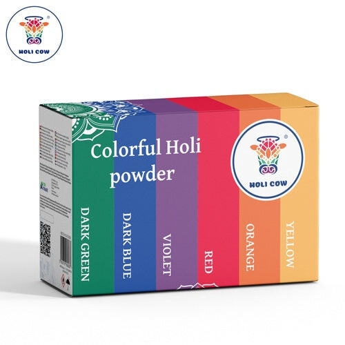 Holi Color Powder Set, 6x100g, Multicolor for Events 2