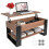 Lift-Top Coffee Table with Storage, Oak & Black 2