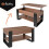 Lift-Top Coffee Table with Storage, Oak & Black 5