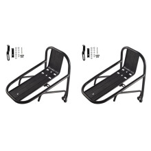 2X Bicycle Front Rack Bicycle Basket Bracket Mountain Bike Front Rack Alloy Front Fork Rack Bicycle Equipment