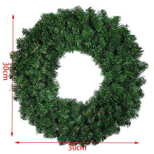 1 Pcs 30cm Artificial Pine Wreath Garland for Front Door Window Fireplace Christmas Decoration