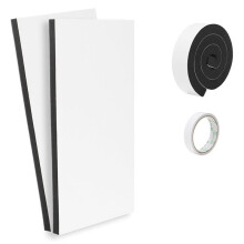 2 PCS Window Air Conditioner Side Panels, Surround Insulation Side Panels Waterproof with Double-Sided Tape for AC Unit