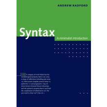 Syntax A Minimalist Introduction by Andrew Radford Paperback Book