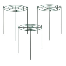 3 Juegos de Jaulas de Soporte para Peonías, Rejillas de Aros para Crecimiento con 4 Patas, Soporte para Plantas, Anillo de Soporte Fuerte para Flores