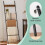 5-Tier Ladder Shelf - Metal - Black - Space-Saving with 4 Removable Hooks 3