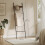 5-Tier Ladder Shelf - Metal - Black - Space-Saving with 4 Removable Hooks 5