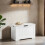 Entryway Storage Cabinet - MDF - White - Multi-functional Shoe Bench and Toy Box 2