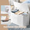 Entryway Storage Cabinet - MDF - White - Multi-functional Shoe Bench and Toy Box 4