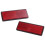 10Pair Rectangle Red Reflectors Universal for Motorcycles ATV Bikes Dirt Bikes 3