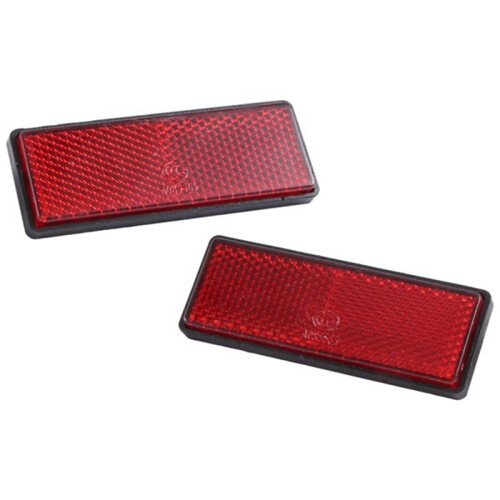 10Pair Rectangle Red Reflectors Universal for Motorcycles ATV Bikes Dirt Bikes 2