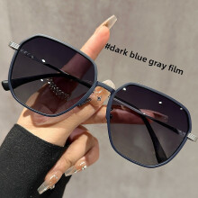 (Blue)Fashionable Square Frame Sunglasses With Uv400 And Polarization For Leisure Sports And