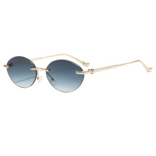 (Green)Unisex Cat Eye Glasses Summer Uv400 Pc Lenses Stylish Sunglasses Outdoor