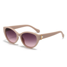 (Pink Gray)Modern Cat Eye Sunglasses For Women Uv400 Stylish Sun Shield Driving Beach Days