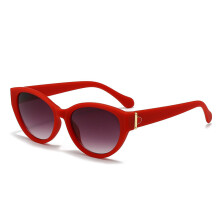 (Red)Modern Cat Eye Sunglasses For Women Uv400 Stylish Sun Shield Driving Beach Days
