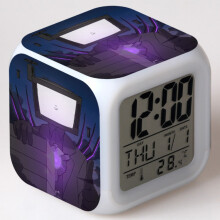 Skibidi Toilet Clock 7-Color LED Night Light (M)