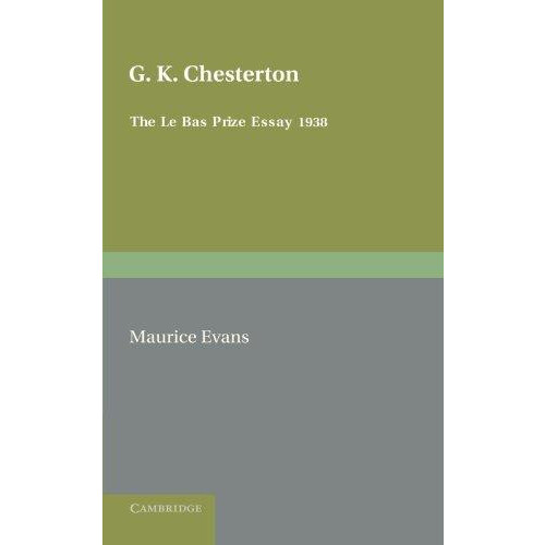 G. K. Chesterton by Maurice Evans Paperback Book