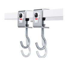 Desk Bag Hook,2 Pcs Nail Free Storage Hook, Space Organizer Headset Stand, Under Desk Hook Mount, Student Work Desk Hook