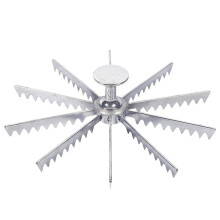 Coupe-Pizza à Engrenages - Diviseur de Portions en Alliage avec Repères pour Pizzas Paires, 6, 8 et 10 Parts (10 Options)
