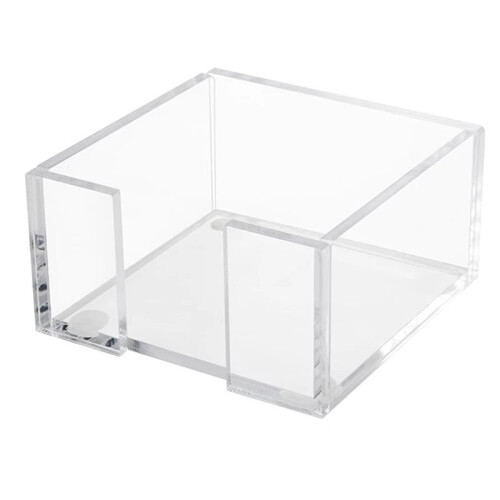 Porte-Bloc-Notes en Acrylique pour L'Organisation Du Bureau, Distributeur de Notes Transparent
