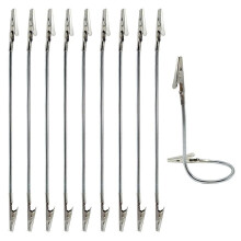 10 Stuks Dubbelzijdige Krokodillenclips, Buigbare Clips voor Foto'S, Knutselwerk, Doe-Het-Zelfprojecten en Memokaartjes (28 cm)