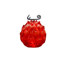 (Burnt Fruits)9115cm 4 estilos uma peça frutas do diabo modelo anime acessórios brinquedos lata brilhante