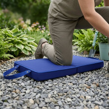 Opvouwbare kniebeschermer met handvatten – Donkerblauw, schuim