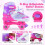 Verstellbare Kinder-Rollschuhe mit Leuchtrollen, Pink 5