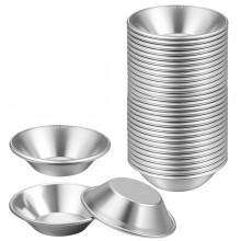 50er-Pack Eierkuchen-, -Kuchen-, Muffin- und Cupcake-Förmchen Aus Antihaftbeschichtetem Aluminium für Kuchen und Torten