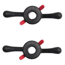 2Stück 40Mmx3Mm Radausgleicher Schnellspannflügelmutter mit Druckschalenwellenmutter
