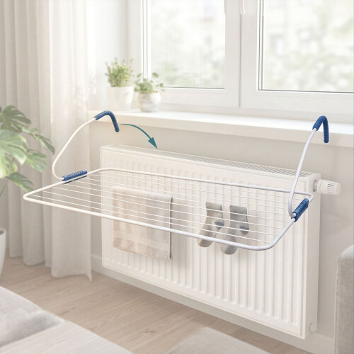 Radiatorwasdroger, staal, drooglengte 10 meter 2