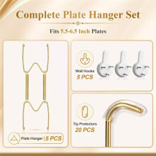6 Inch Plate Hangers for the Wall, Suitable for 6-7 Inch Art Plate, Decorative Wall Plate Hangers