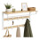 Wandkapstok met plank, wit, 80 cm 2