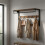Wandkapstok met plank, wit, 80 cm 5