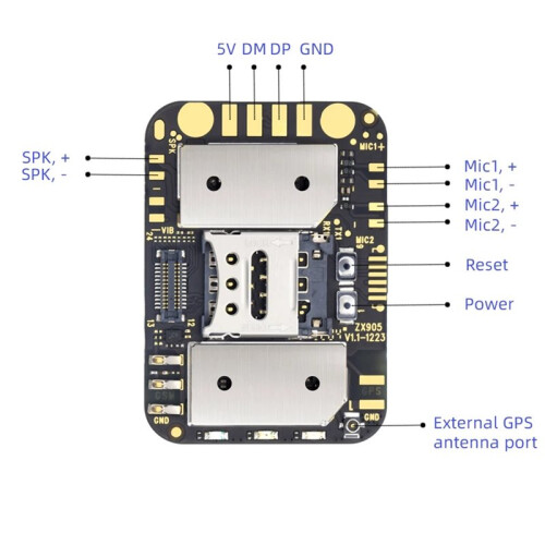 Modulo di Tracciamento GPS  4G ZX905 Chip CATPCBA Anti Perdita Allarme Tracciamento 2