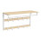 Wandkapstok met plank, wit, 80 cm 9