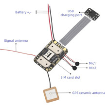 4G ZX905 GPS Spårningsmodul LTE CATPCBA Chip Anti Loss Alarm Spårning
