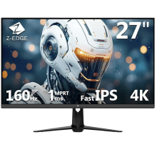 Z-Edge 27 Inch 4K Gaming Monitor 160Hz UHD Fast IPS DP 1.4 HDMI 2.1 120Hz | 3840x2160, 1ms MPRT