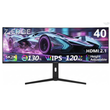 Z-Edge 40 Inch Curved Ultrawide Monitor 5K2K 120Hz WUHD 5120x2160 1ms Black | 21:9 IPS Panel, 1ms
