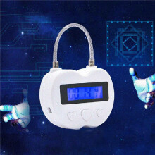 2X   Lock LCD-Display Zeitschloss Multifunktions-Elektronik-Timer, Wasserdichtes USB-Wiederaufladbares Temporäres Timer-Vorhängeschloss