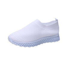 (White,EU40)Baskets de course pour femmes baskets Ă enfiler jogging gym chaussures confortables mode