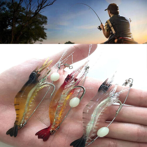 Bionic Shrimp Bait With Glowing Features For Targeting Large Fish Freshwater 2