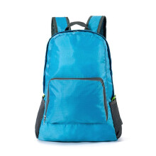 (Blue)Outdoor Sports Backpack Travel Daypack Nylon Waterproof Lightweight Bag Folding