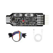 USB to Serial Port Module 3in1 USB-TTL USB-RS485 TTL-RS485 Converter CH340 Communication Download with Type-C Cable