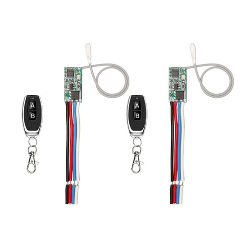 2X 433Mhz  3.6-24V 1CH Relay Wireless RF Remote Control   Module with Transmitter Type B
