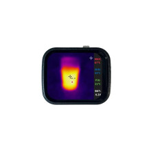 Caméra Thermique de Poche à Écran Tactile 320 X 240 Pixels, Détecteur de Fuites et de Température pour Chauffage au , Noir