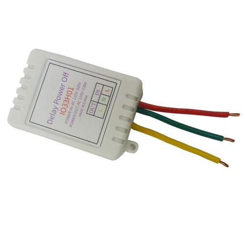 5X 1-480Min Timer Adjustable Disconnect Delay Controller AC110V 220V Power- Delay OFF Relay  7A Voltage Output B 1