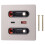 12w Universal Wall Panel Socket with Usb-A Usb-C Retractable Charging Cable, Mobile Phone Tablet Charging Type C Outlet 1