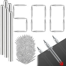 500Pcs Hardware Carbon Steel Nails for Seamless Installation,Double- Skirting Thread Seamless Nail,Skirting Marking